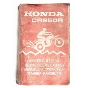 Manuale Honda CR 250 R del...