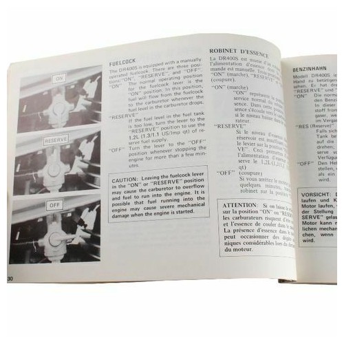 Manuale Suzuki DR 400 S