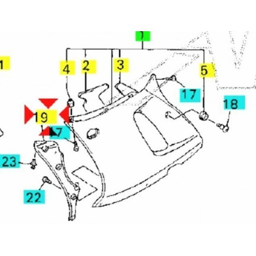Pannello interno Yamaha R6