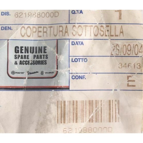 Copertura sottosella Piaggio Fly...