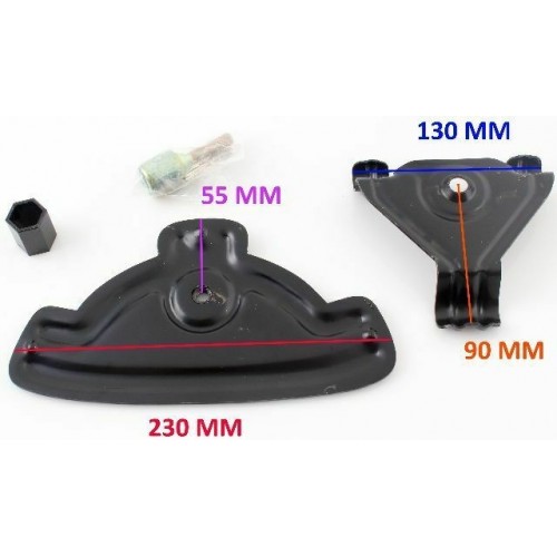 Attacco portaruota per portapacchi vespa