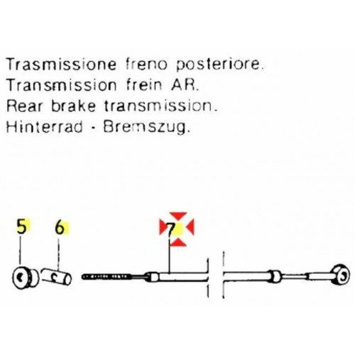 Trasmissione freno posteriore...