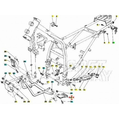 Attacco pedalina anteriore sinistra...