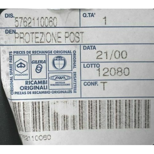 Parafango posteriore Piaggio Hexagon