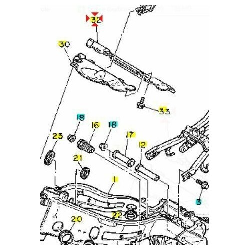 Coperchio radiatore Yamaha FZR 1000