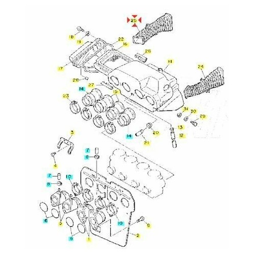 Manicotto scatola filtro aria Yamaha...