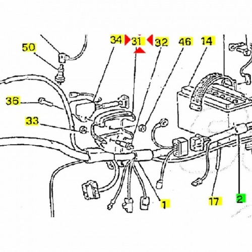 Coperchio copriconettori Cagiva Mito...
