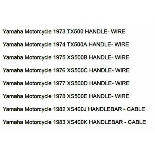 Corda frizione Yamaha TX 500 - XS 400...