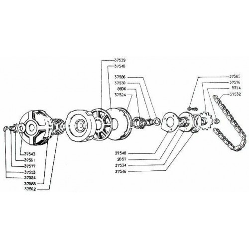 Molla frizione per Lambrettino