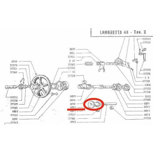 Ingranaggio secondario Lambrettino...