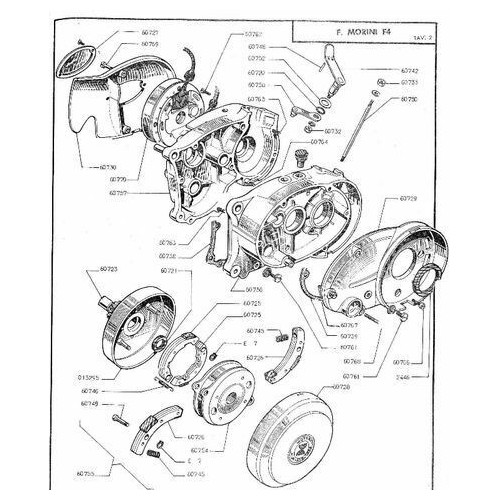 Coperchio lato frizione Franco Morini F4