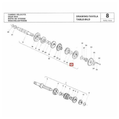 Ingranaggio Z 27 2 velocita Cagiva...