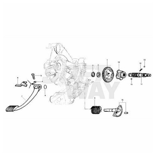 Albero portaruota Piaggio Vespa PK -...