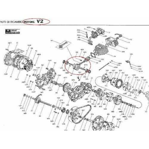 Albero motore Minarelli V2 3800040