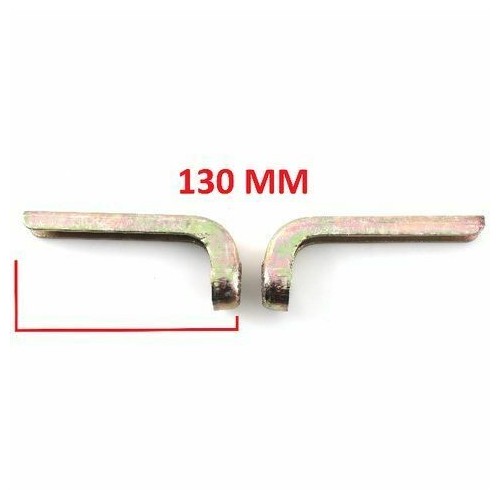 Coppia staffe porta gomme poggiapiedi...