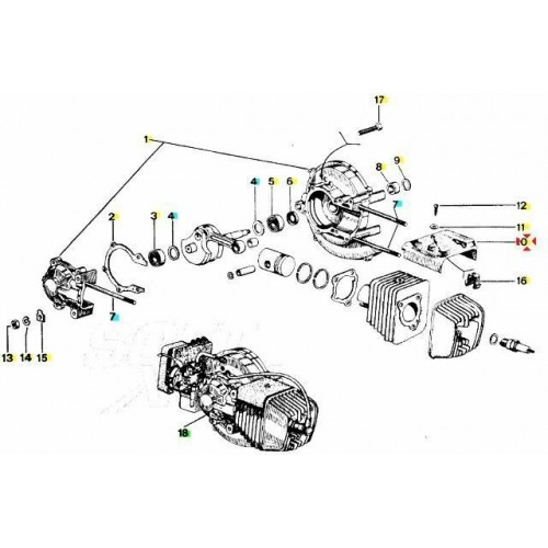Copricilindro cilindro Ciao 190310