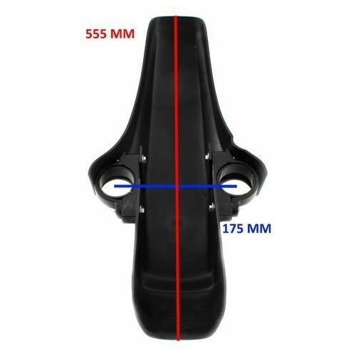 Parafango anteriore moto enduro nero...