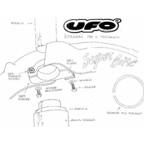 Parafango anteriore moto enduro nero...