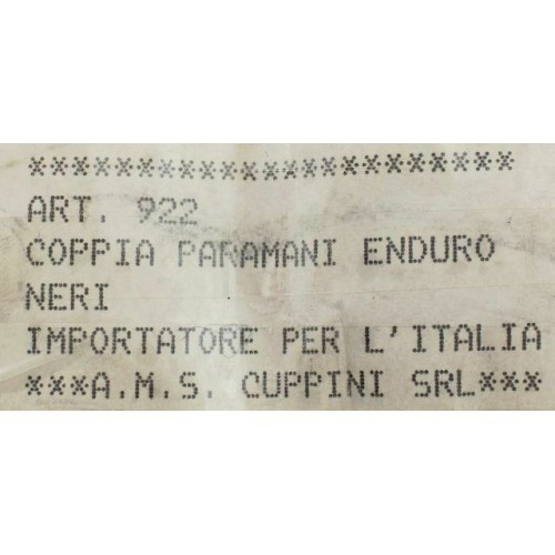 Coppia paramani enduro Polisport epoca