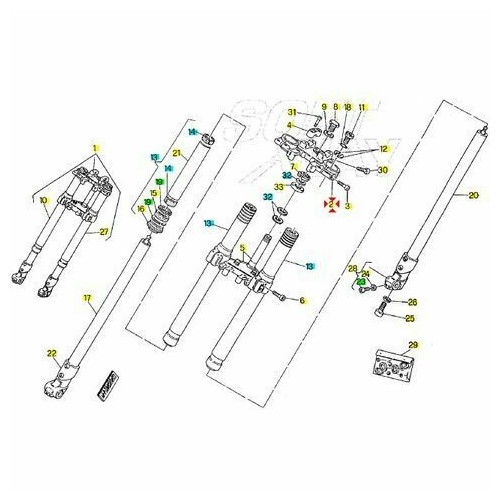 Testa di sterzo Cagiva Supercity 125...