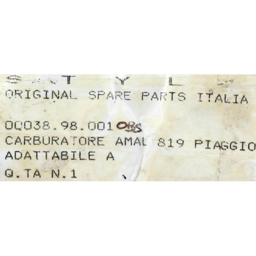 Carburatore Amal da 19 per scooter...