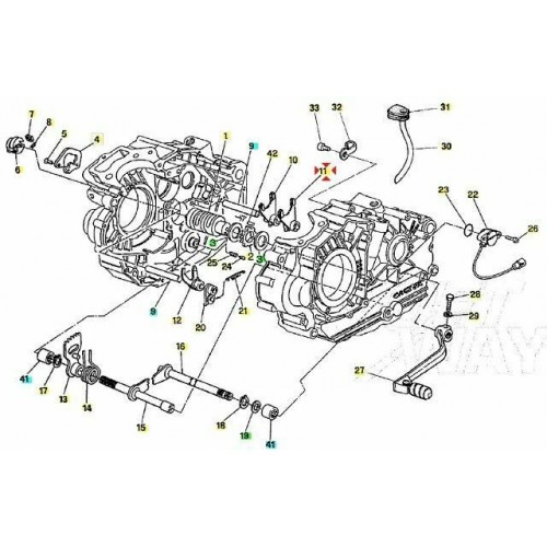 Indicatore folle Cagiva Cocis -...