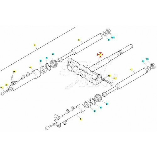 Base sterzo con canotto Aprilia SR 50
