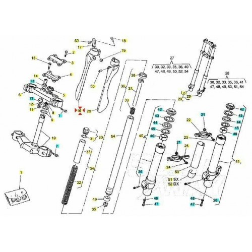 Parastelo sinistro Husqvarna TE E 410...