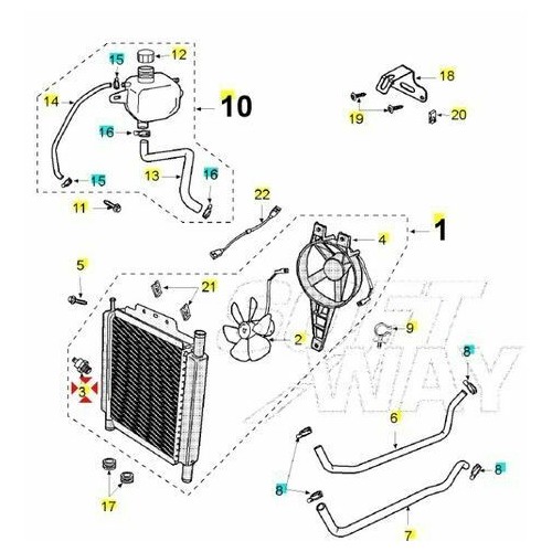 Termostato Peugeot Citystar - Jet -...