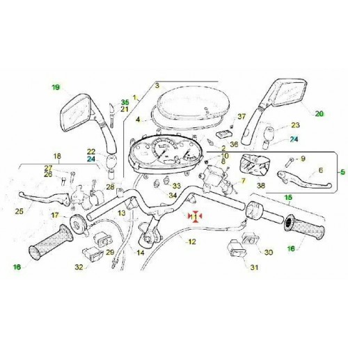 Manubrio Aprilia Gulliver  AP8218165
