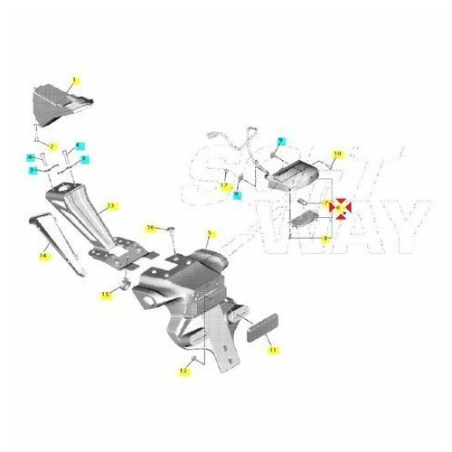 Faro luce targa Yamaha FZ6 - XJ6 - YZF