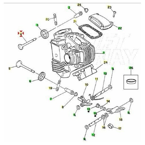 Valvola aspirazione Ducati Monster e...