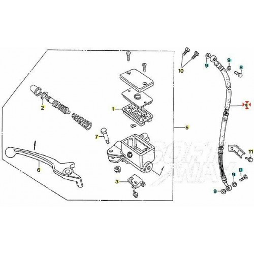 Tubo freno anteriore Cagiva City...