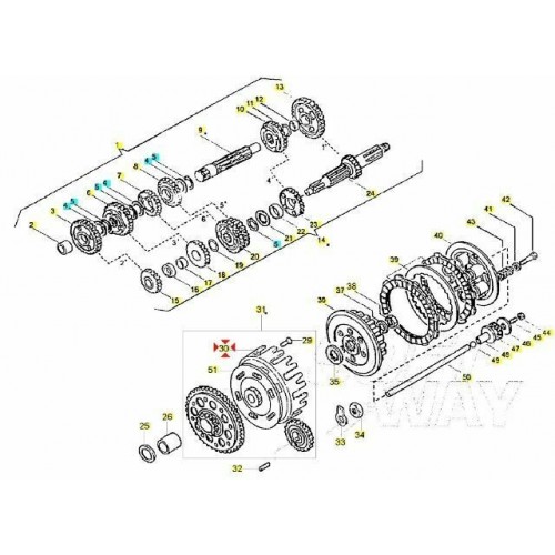Campana frizione Husqvarna TE - SM - SMS
