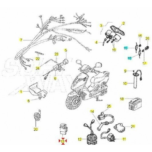 Centralina elettronica Malaguti F 18...