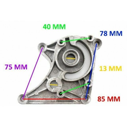 Piastra supporto albero messa in moto...