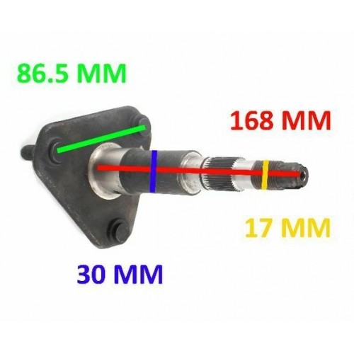Albero mozzo posteriore Ape MP P501 e...