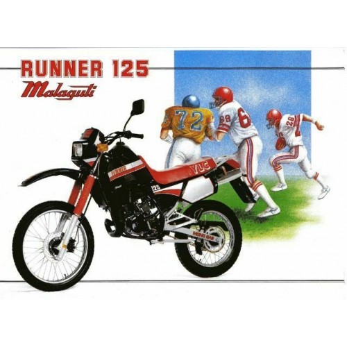 Maschera portafaro rossa Malaguti...