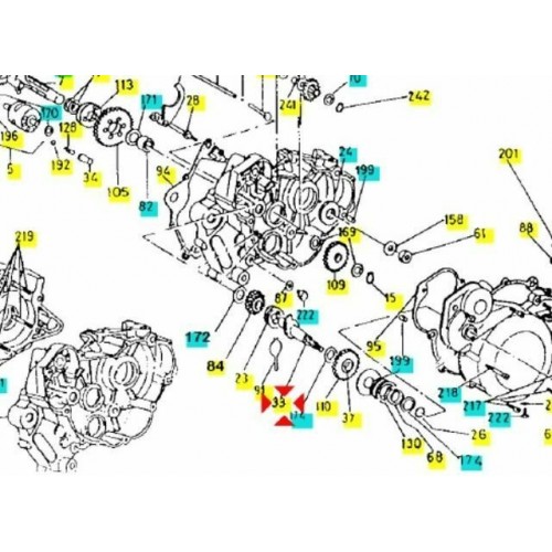 Albero avviamento Malaguti Fifty Full...