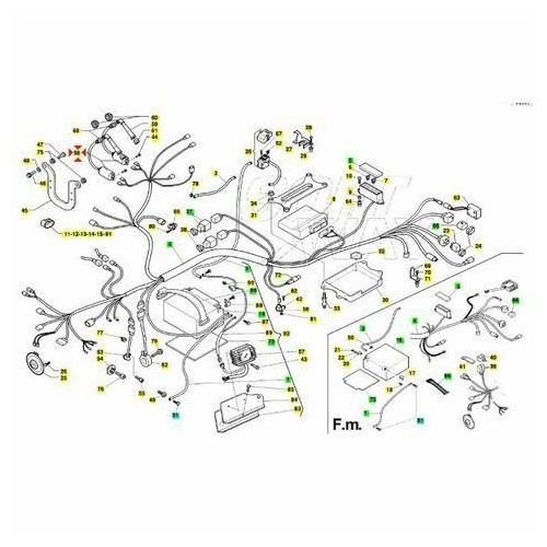 Bobina anteriore Cagiva Raptor...