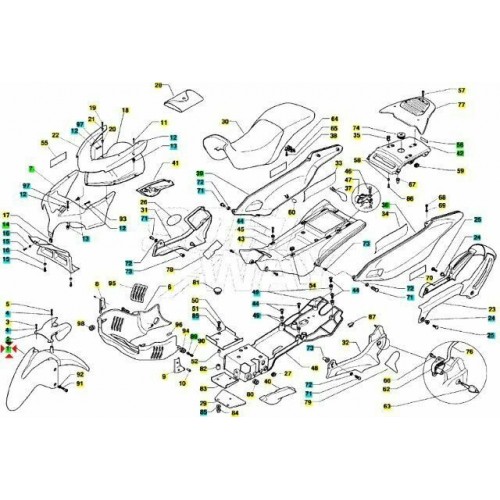 Parafango anteriore Cagiva Navigator...