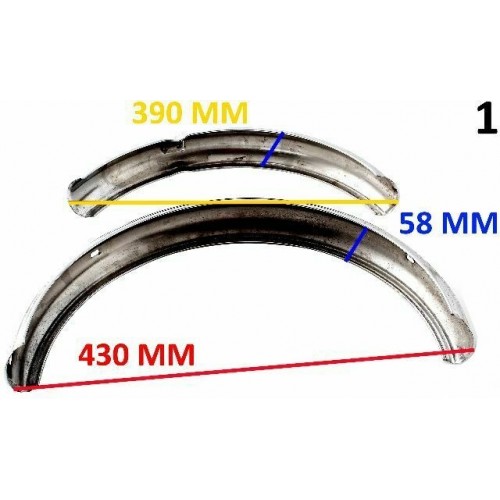 Coppia parafanghi bicicletta ruota...
