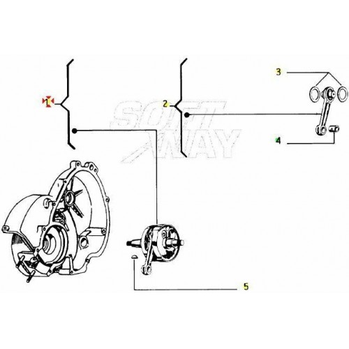 Albero motore Piaggio Vespa FL2 e HP...