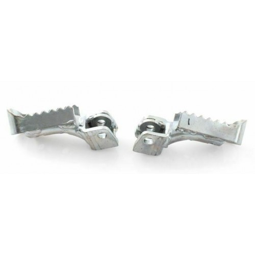 Coppia staffe poggiapiedi fisse in ferro