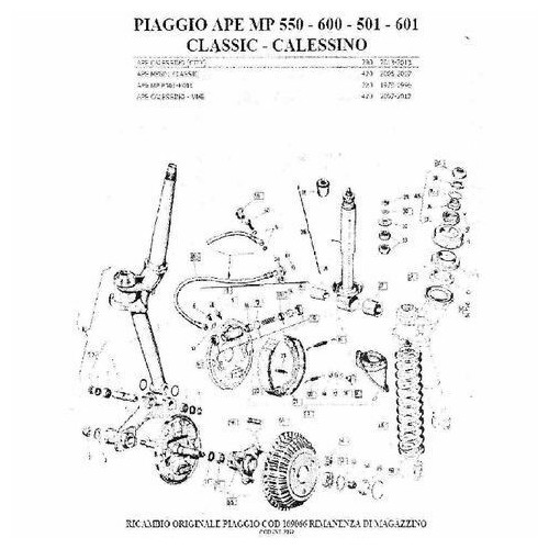 Anello parapolvere forcella Ape MP...