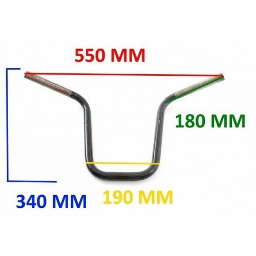 Manubrio colore nero per ciclomotori...