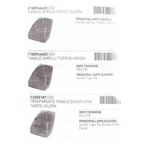 Fanalino posteriore Cev 278