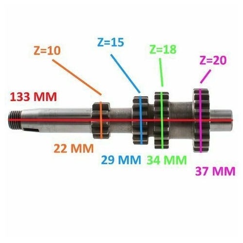 Albero primario cambio Minarelli P4