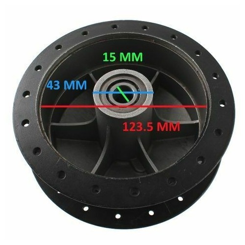 Mozzo anteriore 36 fori Grimeca moto...