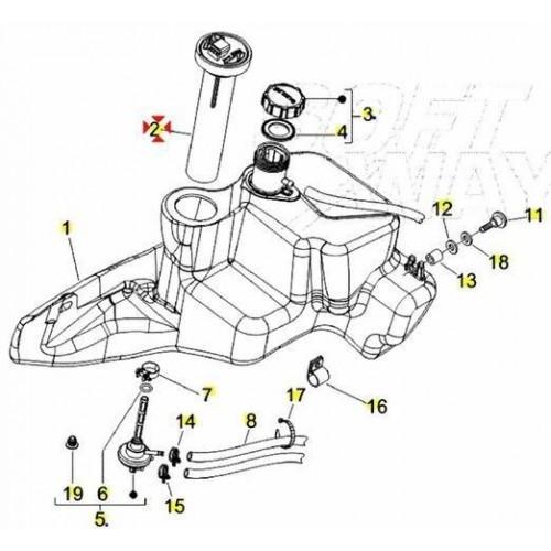 Sonda carburante Piaggio Beverly -...